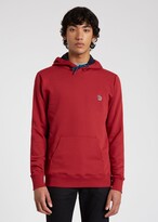 Thumbnail for your product : Paul Smith Men's Dark Red Cotton Zebra Logo Hoodie
