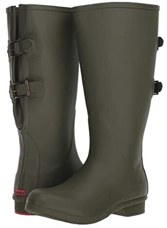 wide calf rubber boots womens