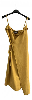 reformation yellow linen dress