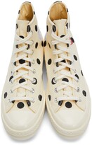 Thumbnail for your product : Comme des Garçons PLAY Off-White Converse Edition Polka Dot High Sneakers