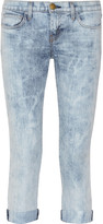 Thumbnail for your product : Current/Elliott The Cropped Roller mid-rise acid-wash jeans