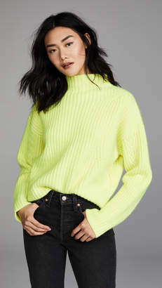 Diane von Furstenberg Long Sleeve Chunky Ribbed Sweater