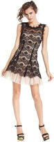 Thumbnail for your product : Betsy & Adam Illusion Lace Tulle Dress