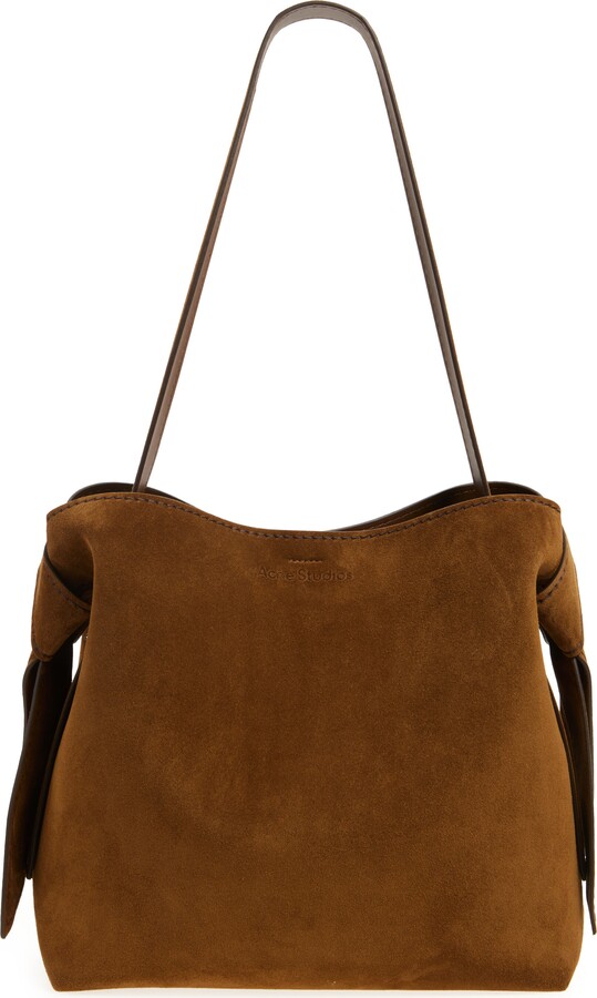 Acne Studios Midi Musubi Suede Shoulder Bag