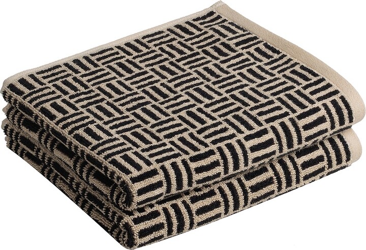 BAINA Torrens Hand Towel Set in Black