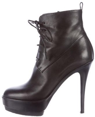 Gianvito Rossi Lace-Up Platform Booties