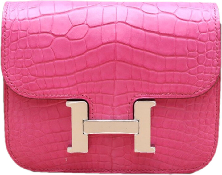 Hermes Constance Slim alligator wallet ShopStyle