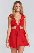 Thumbnail for your product : Singer22 Singer22 FLORENCE RUFFLE CROP TOP