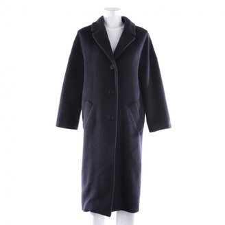 Tara Jarmon Navy Wool Coat for Women