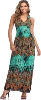 Thumbnail for your product : Yummy Bee Maxi Dress - Summer Dresses for Women Casual Sleeveless Boho Long - Plus Size (Green