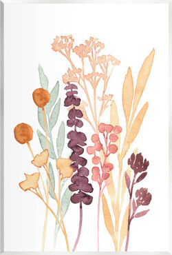 Wildflower Botanicals Layered Herbs Wall Plaque Art By Annie Warren
