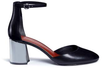 3.1 Phillip Lim 'Drum' mirror heel d'Orsay leather pumps