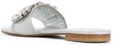 Thumbnail for your product : Emanuela Caruso buckle-embellished metallic slides