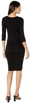 Thumbnail for your product : BB Dakota Rouched Mood Rayon Spandex Knit Dress (Black) Women's Dress