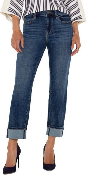 Liverpool Los Angeles Women's Marley Cuffed Girlfriend Jeans Rushland 0 27