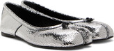 Thumbnail for your product : Maison Margiela Silver Tabi Mirror Ballerina Flats