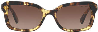 Ralph Ra5239 54 Black Rectangle Sunglasses