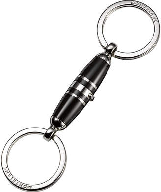 Montblanc Meisterstück double ring resin key fob, silver