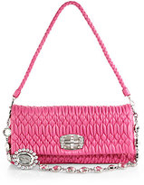 Thumbnail for your product : Miu Miu Crystal Stage Small Shoulder Bag