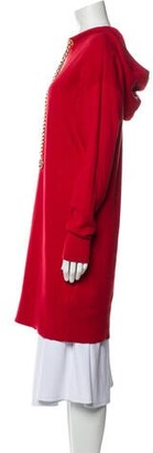 Michael Kors Crew Neck Knee-Length Dress Red