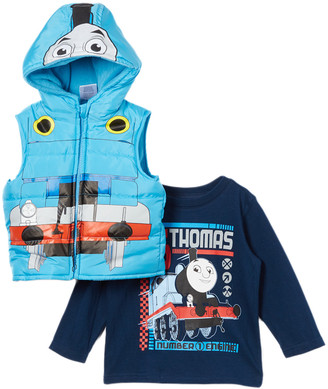 Children's Apparel Network Blue Thomas Vest & Tee - Toddler