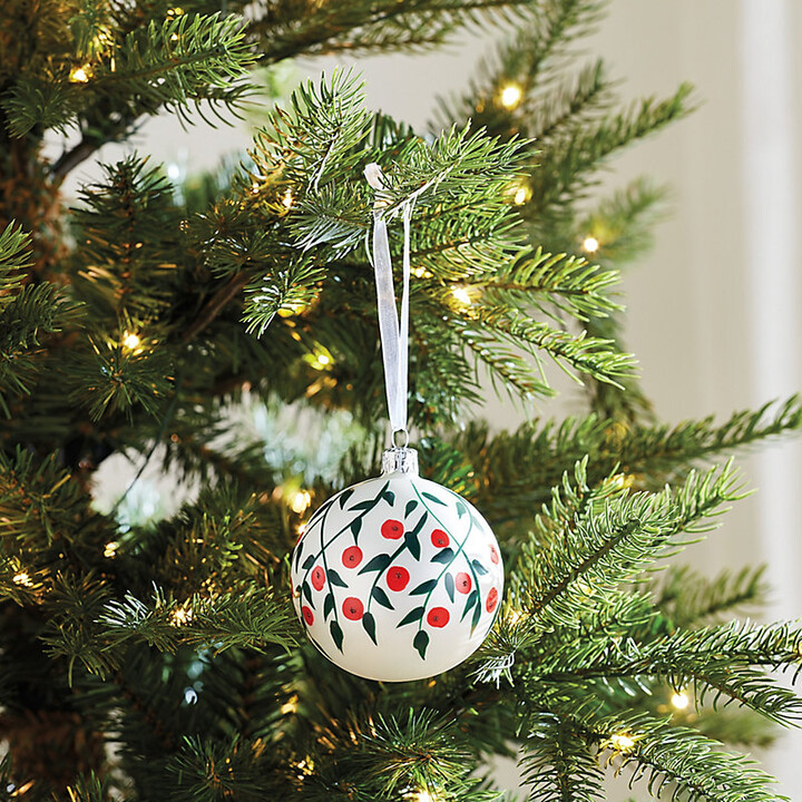 DAGMARA BROWN GLITTER FUR SQUIRREL Holiday Tree Glass Clip-On Ornament 