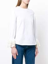 Thumbnail for your product : See by Chloe lace-trimmed blouse