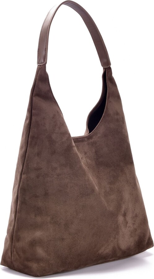 ADORNIA Dark Brown Slouchy Shoulder Bag