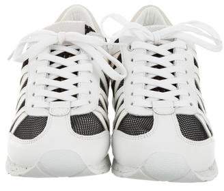 Dolce & Gabbana Boys' Leather Mesh-Accented Sneakers w/ Tags