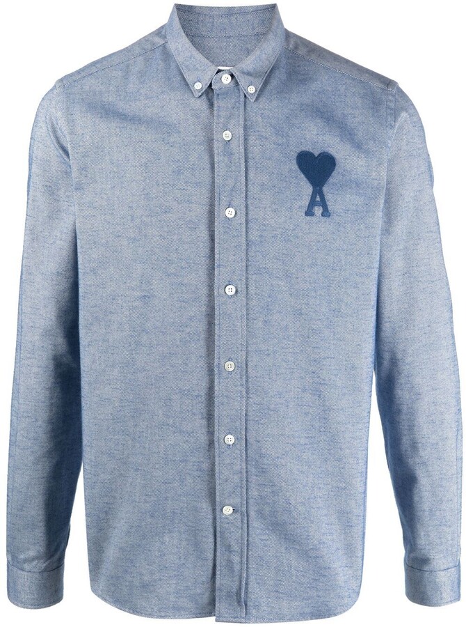 AMI Paris Ami de Coeur button-down shirt - ShopStyle