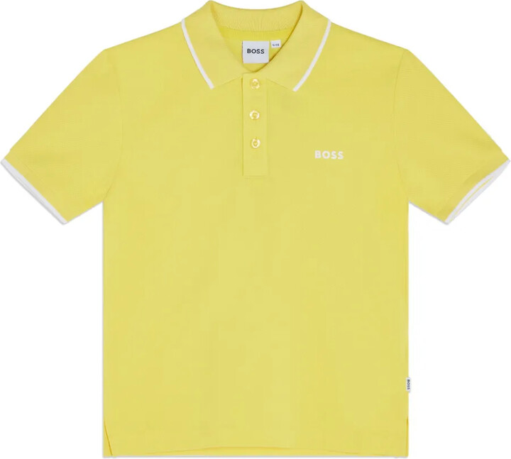 BOSS Kidswear Logo-Print Polo Shirt