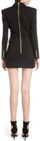 Thumbnail for your product : Balmain Double Breasted Wool Blend Blazer Dress