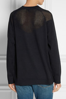 Thumbnail for your product : 3.1 Phillip Lim Appliquéd cotton and cashmere-blend sweater