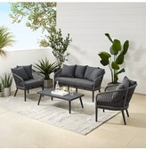 Thumbnail for your product : Crosley Dover 4Pc Outdoor Rope Conversation Set