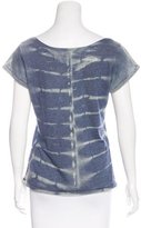 Thumbnail for your product : Raquel Allegra Distressed Tie-Dye Print T-Shirt