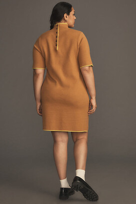 Maeve The Annalise Mock-Neck Mini Sweater Dress - ShopStyle