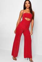Thumbnail for your product : boohoo Glitter 2 In 1 Bandeau Jumpsuit