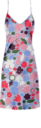 Anaphe - Short Silk Slip Dress - Felicity Floral