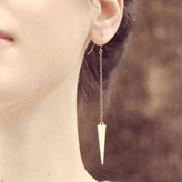 Thumbnail for your product : Of Matter Brass Spike Earrings
