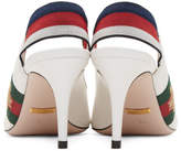 Thumbnail for your product : Gucci White Sylvie Elastic Heels