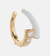 Thumbnail for your product : Melissa Kaye Lola 18kt gold ear cuff with diamonds