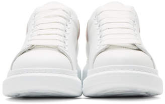 Alexander McQueen White and Pink Oversized Sneakers
