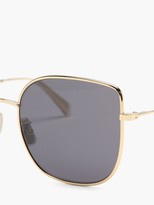 Thumbnail for your product : Celine Square Metal Sunglasses - Gold