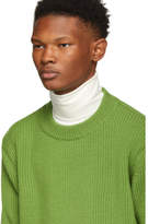 Thumbnail for your product : Namacheko Green Wool Ribbed Crewneck Sweater