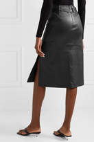 Thumbnail for your product : Courreges Belted Leather Skirt - Black
