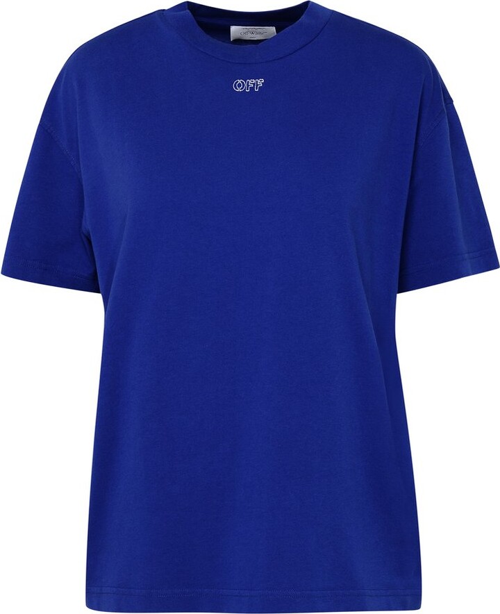 Off-White Women's Blue T-shirts | ShopStyle