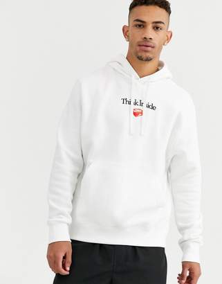 Nike shoebox logo hoodie in white