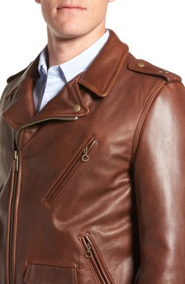 Schott NYC Men's Perfecto Slim Fit Waxy Leather Moto Jacket