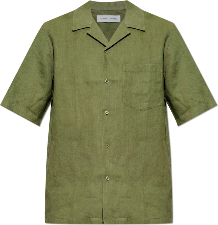 Samsoe & Samsoe Oscar Shirt, , - Green