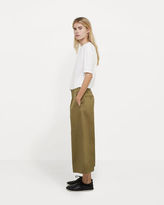 Thumbnail for your product : 08sircus Cotton Linen Ramie Wide Cropped Pants